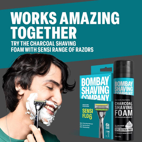 Bombay Shaving Company Charcoal Shaving Foam with Moroccan Argan Oil - 266ml - Image 4