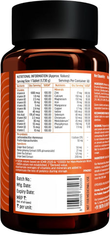 HK Vitals Multivitamin Plus Men - Vitamins & Minerals, Advanced Formula, 60 Tablets - Image 7