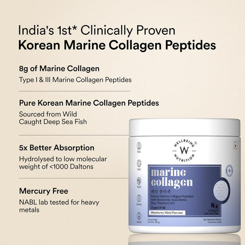 Wellbeing Nutrition Marine Collagen Powder - Mixed Berry, 120g - Image 2