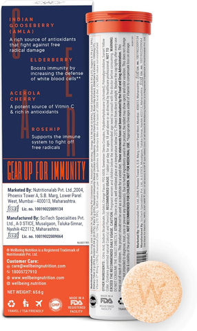 Wellbeing Nutrition Organic Vitamin C + Zinc Effervescent Tablets, 16 Pack - Image 8