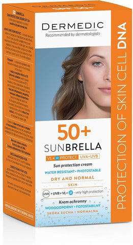 Dermedic Sunbrella SPF 50+ Sun Protection Cream for Dry & Normal Skin - 50g - Image 2