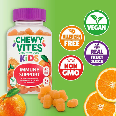 Chewy Vites Kids Immune Support Gummies - Vegan, No Nasties - 60 Count - Image 4