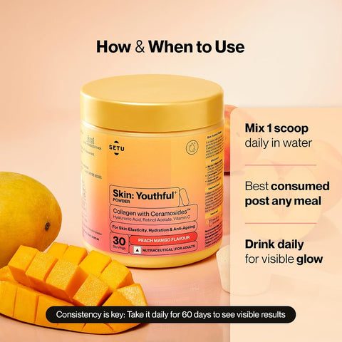SETU Skin Youthful Marine Collagen Powder with Ceramosides - 210g - Image 2