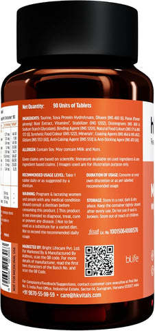HK Vitals Multivitamin Tablets with Zinc, Vitamin C, D3 & Ginseng - 90 Pack - Image 6