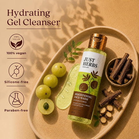 Just Herbs Face Wash with Vitamin C, Amla & Liquorice Root - 100ml - Image 4