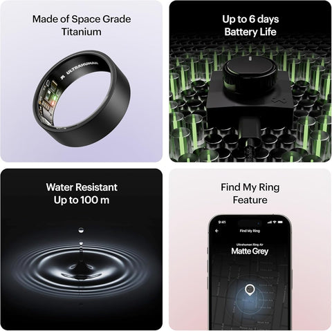 Ultrahuman Ring AIR Smart Ring - Track Sleep, HRV, Stress, Size 5 - Image 7