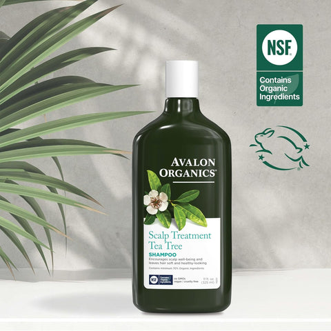 Avalon Organics Scalp Treatment Shampoo, Tea Tree, 325Ml