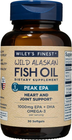 Wiley's Finest Peak EPA Softgels - High Omega-3, 30 Count