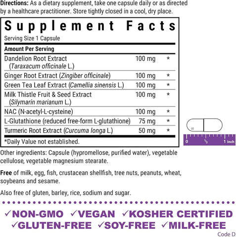 BlueBonnet Targeted Choice Liver Detox - Vegetable Capsules, 30 Count - Image 3