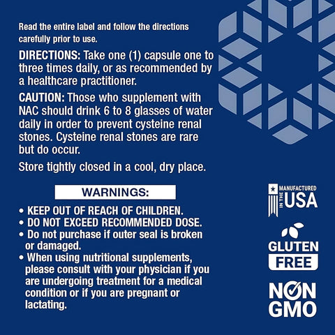 Life Extension N-Acetyl-L-Cysteine, 600 mg, 60 capsules