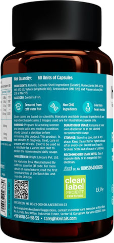 HK Vitals Fish Oil Omega-3 Capsules - 1000mg, 60 Count - Image 6