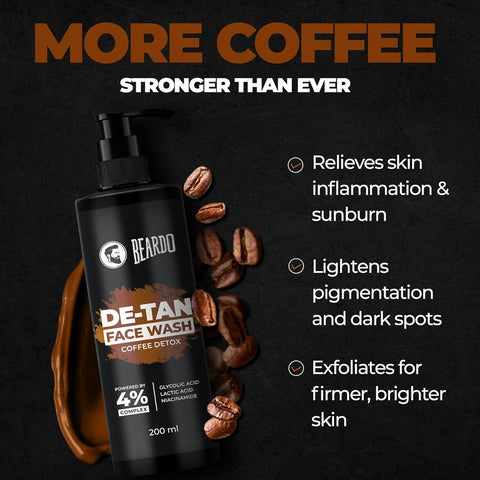 Beardo De-Tan Facewash with Glycolic Acid & Niacinamide - 200ml - Image 2