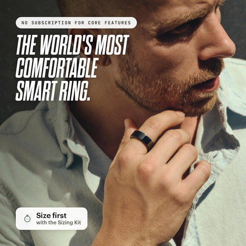 Ultrahuman Ring AIR Aster Black - Sleep & Fitness Tracker, Size 10 - Image 2