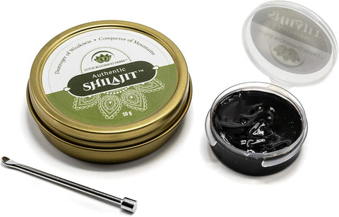 Lotus Blooming Herbal Shilajit Resin - Gold Grade Himalayan, 10g - Image 3