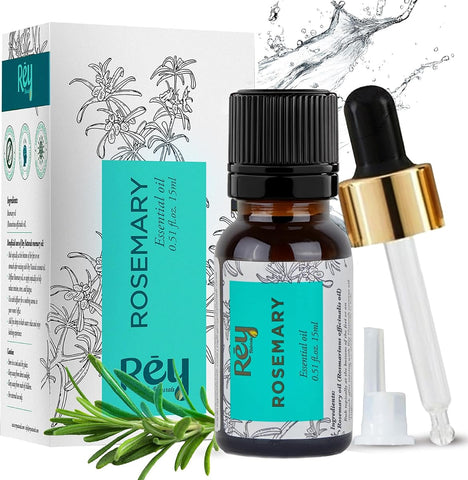 ReyNaturals Rosemary Essential Oil for Hair, Skin & Aroma - 15ml