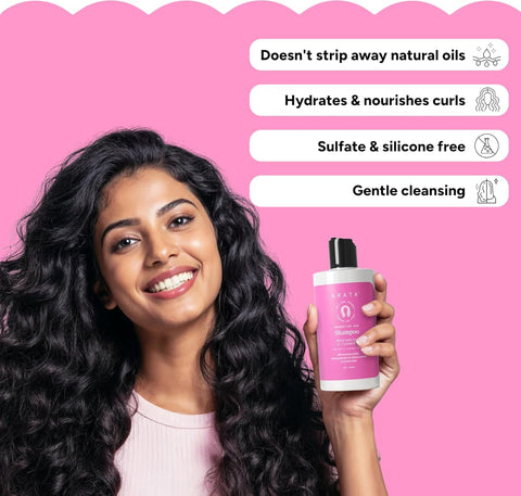 Arata Advanced Curl Care Shampoo - Murumuru Butter & Coconut Water - 300ml - Image 4