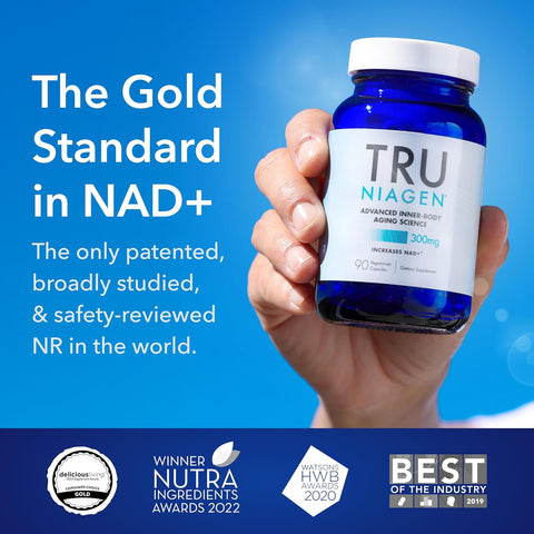 TRU NIAGEN 90capsules/300mg - Advanced NAD+ Booster | Nicotinamide Riboside NR | Increases Energy & Promotes Anti Aging