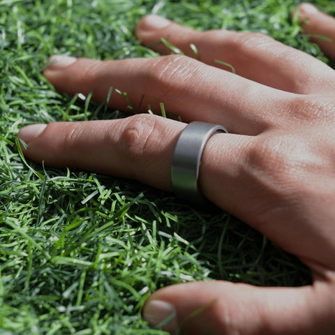 Ultrahuman Ring AIR - Smart Health Tracker, Raw Titanium, Size 09 - Image 8
