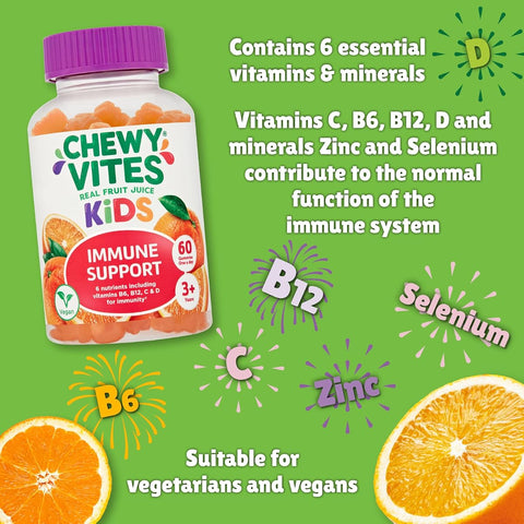 Chewy Vites Kids Immune Support Gummies - Vegan, No Nasties - 60 Count - Image 3