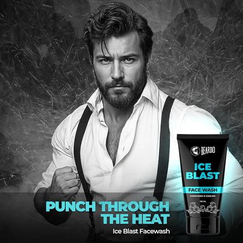 Beardo Ice Blast Face Cleanser with Aloe Vera & Vitamin E - 100ml - Image 2