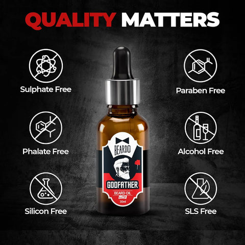 Beardo GodFather Beard Oil - Almond Oil & Aloe Vera Blend, 30ml - Image 6