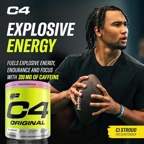 Cellucor C4 Original Pre-Workout Powder - Pink Lemonade, 30 Servings - Image 6