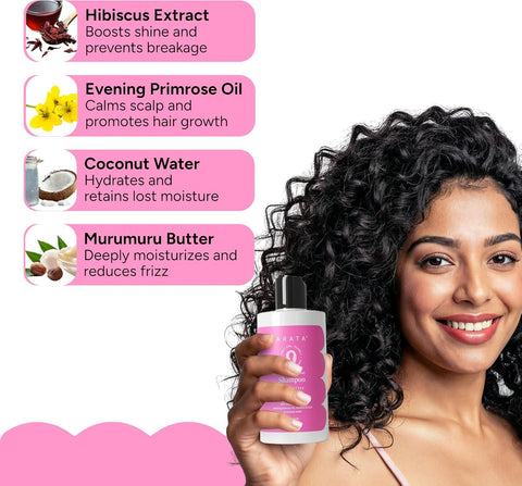 Arata Advanced Curl Care Shampoo - Murumuru Butter & Coconut Water - 300ml - Image 3