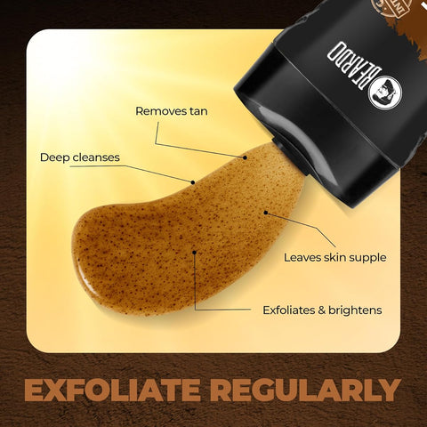 Beardo Detan Exfoliating Body Wash - 4% Glycolic & Lactic Acid, Coffee Extracts - 200ml - Image 6