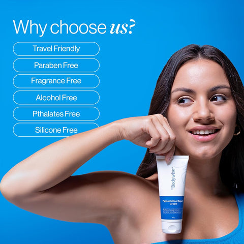 Be Bodywise Pigmentation Cream with Lactic Acid, Retinol & Kojic Acid - 100g - Image 5