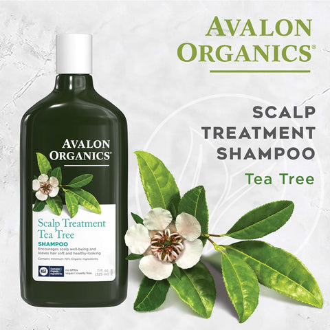 Avalon Organics Scalp Treatment Shampoo, Tea Tree, 325Ml