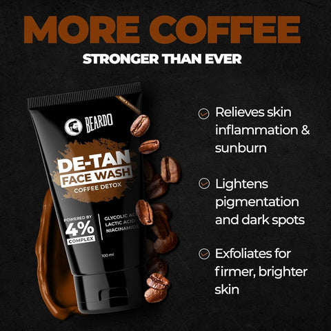 Beardo DeTan Coffee Face Wash for Men - 100ml - Image 4