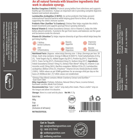 Wellbeing Nutrition Marvel Thor Melts | Sweet Cherry Flavor (30 Oral Strips)