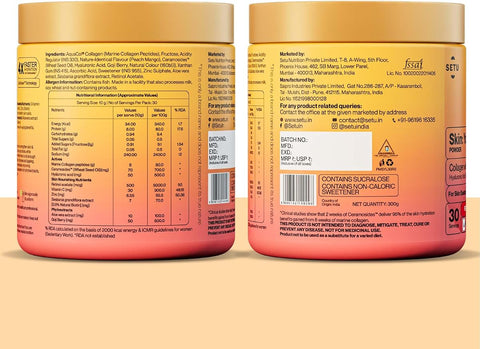 SETU Skin Youthful Marine Collagen Powder with Ceramosides - 210g - Image 3