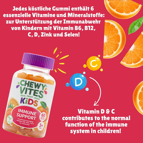 Chewy Vites Kids Immune Support Gummies 60's