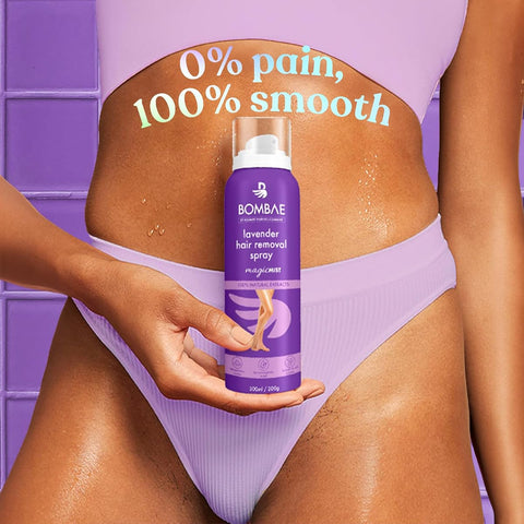 Bombay Shaving Lavender Hair Removal Spray - Painless, Moisturising, 200g - Image 2