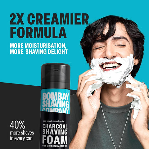 Bombay Shaving Charcoal Shaving Foam for Men - 425g - Image 3