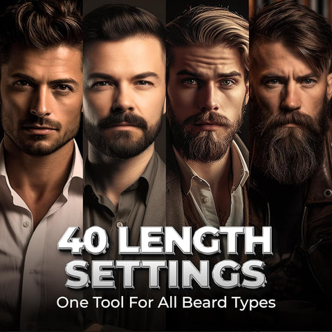 Beardo Chrome Beast Grooming Kit with 6 Attachments & 40 Settings - Image 5