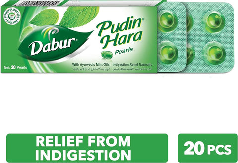 Dabur Pudin Hara Pearls - Ayurvedic Peppermint & Mint Oils - Pack of 5 (100 Capsules) - Image 2