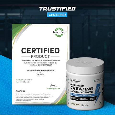 Wellcore Creatine Monohydrate - Micronised Powder, Tropical Tango, 122g - Image 3