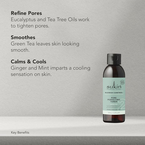 Sukin Blemish Control Pore Perfecting Toner with Eucalyptus & Tea Tree Oil - 125ml - Image 5