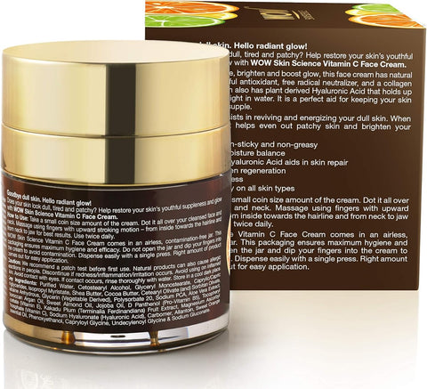Wow Skin Science Vitamin C Face Cream - Moisturiser, 50ml - Image 3