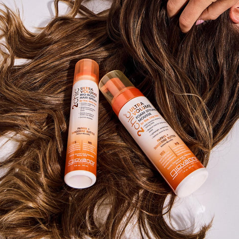 Giovanni 2Chic Ultra Volume Foam Styling Mousse with Papaya & Tangerine – 198g - Image 5