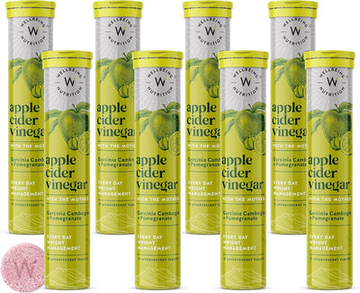 Wellbeing Nutrition Apple Cider Vinegar Tablets - Garcinia & Pomegranate - Pack of 8
