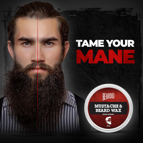 Beardo Beard and Moustache Wax - Extra Strong Hold, 50g - Image 5