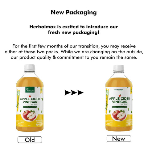 Herbal Max Unfiltered Apple Cider Vinegar With The Mother - 450Ml