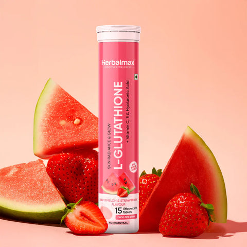 Herbal Max L-Glutathione 15 Tablets Watermelon & Strawberry Flavour