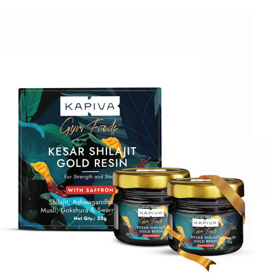 Kapiva Kesar Shilajit Gold Resin Immunity Strengthening Pack