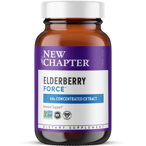 NEW CHAPTER Elderberry Force, 30 Vegan Capsules
