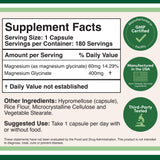 Doublewood Magnesium Citrate 400mg, 180 Capsules