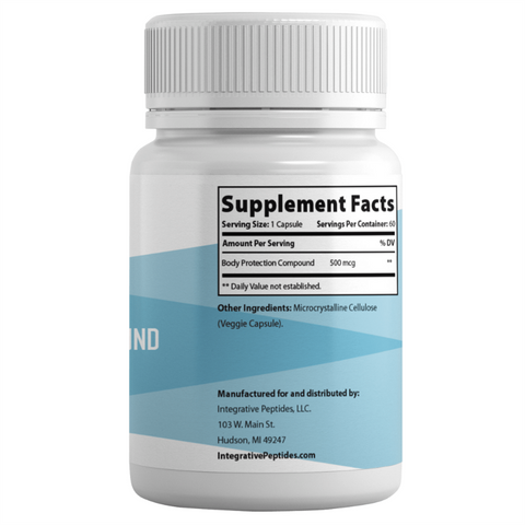 Buy Body Protection Compound (BPC-157) From Integrative Peptides, 60 Caps